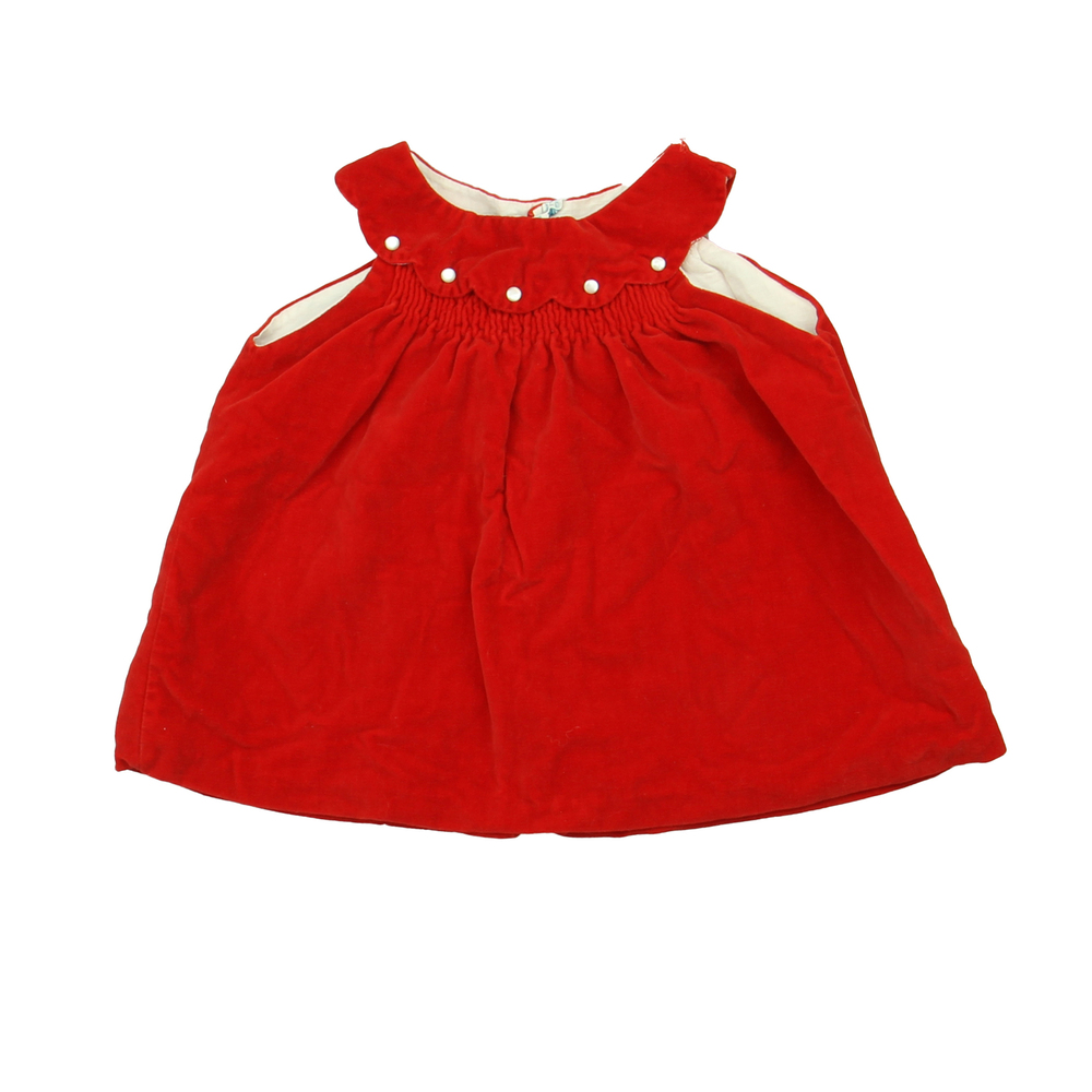 Cherubs Girls Red Jumper size: 3-6 Months